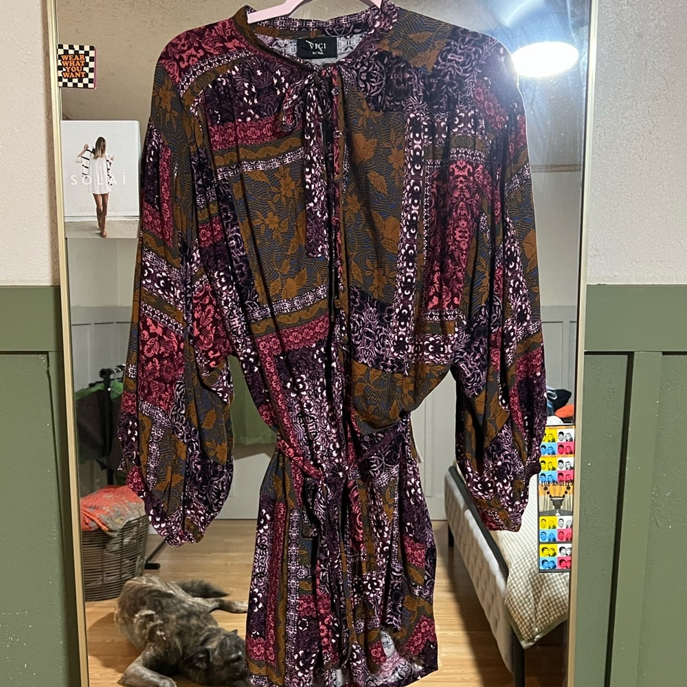 Vici Multicolor Floral Jumpsuit
